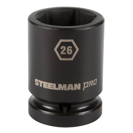 Steelman 3/4" Drive x 26mm 6-Point Impact Socket 79274